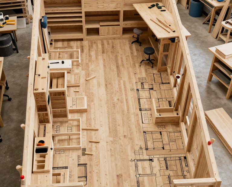 Woodworking Shop Layout Workshop Floor Plans