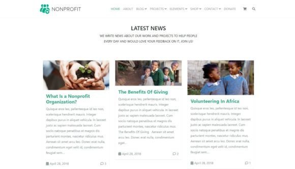 Nonprofit & Charity WordPress Theme